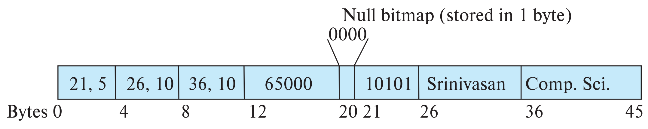 Variable-length record